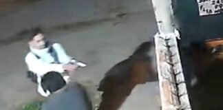 Lo acribillaron delante de una niña (video)