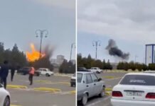 Drones iraníes atacaron un aeropuerto y una escuela (video)