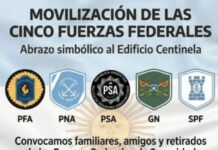 Las fuerzas federales rompen el silencio y marchan por salarios