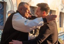 Entre mates y abrazos, Messi se mostró junto a Chiqui Tapia