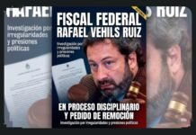La remoción de Vehils Ruiz está en manos del Procurador General de la Nación.