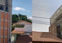 Le hicieron un edificio al lado, levantó una medianera insólita.