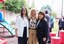 Chahla junto a Susana Trimarco y su nieta.