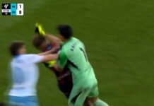 La severa sanción que podría recibir Andrada tras pegarle una trompada a un rival (video).