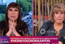 Moria Casán y Georgina Barbarossa sellaron su reconciliación.