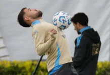 Scaloni dejó afuera a Otamendi para el debut de Argentina en el Mundial.
