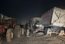 Los Ralos: choque múltiple entre un colectivo con trabajadores del limón.