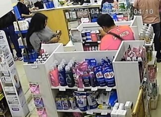 Filman a dos hermanos robando en una farmacia (video).