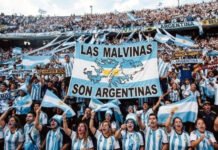 Argentina vs. Inglaterra: prohíben el ingreso al estadio con banderas alusivas a Malvinas.