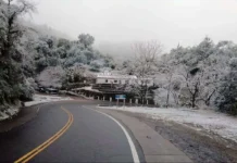 Alerta en la ruta 307: advierten por la presencia de hielo y escarcha en la calzada