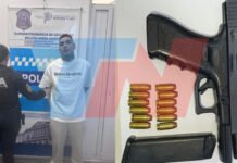 Detuvieron a Callejero Fino por tenencia ilegal de arma de fuego.