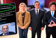 Milei respaldó a Lisandro Catalán y a LLA Tucumán.