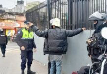 Operativo policial contra trapitos y limpiavidrios.