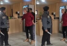 Video: Pelea con cuchillos entre un intendente y su antecesor.