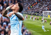 Enzo Fernández marcó su primer gol en el Mancheser City.