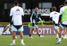 La Selección argentina llegó a Córdoba para disputar su primer amistoso.