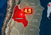 Un sismo sacudió Catamarca: tuvo una magnitud de hasta 4,5.