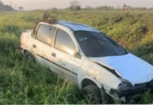Volcó en la Ruta 9 y terminó hospitalizado en Romera Pozo.