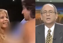 Alfano recordó su desnudo en el programa de chiche (video).