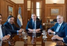 Santilli se reunió con gobernadores del Norte Grande.