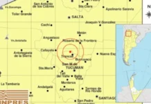 Fuerte sismo de magnitud 5 sorprendió a Tucumán.
