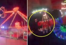 Video: joven murió al salir despedida de un juego de un parque de diversiones.