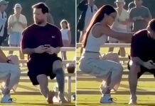 Amor, mate y tribuna: el dulce momento de Messi y Antonela.