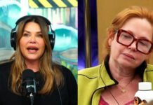 ¡Cruce inesperado! Andrea del Boca y Nazarena Vélez.