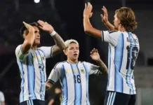 La Selección Argentina goleó 4-0 a Bolivia en el primer amistoso.