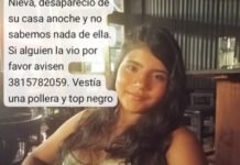 Julieta Nieva de 12 años, es intensamente buscada.